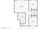 Upper level floor plan of a home layout featuring bedrooms, bathrooms, closets, and living room at 4001 Turquoise Falls St, Las Vegas, NV 89129
