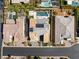 Overhead aerial view of a home and surrounding properties on a quiet street at 4208 Lapis Ridge Ct, Las Vegas, NV 89135