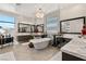 Elegant main bathroom with a freestanding tub, dual vanities, and modern fixtures for a spa-like retreat at 4208 Lapis Ridge Ct, Las Vegas, NV 89135