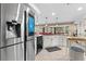 Modern kitchen with stainless steel appliances and breakfast bar and an island at 5205 Sandy Cactus Ln, Las Vegas, NV 89149