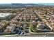 A stunning aerial view showcases the neighborhood layout in a picturesque setting at 6217 Red Jamboree Ct, Las Vegas, NV 89130