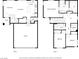 Two-story floor plan featuring a living room, kitchen, primary bedroom, garage, and two additional bedrooms at 6217 Red Jamboree Ct, Las Vegas, NV 89130