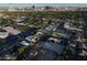 Aeral view of neighborhood, landscaping and city of Las Vegas at 751 Wexler Ct, Las Vegas, NV 89107