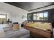 Game room featuring a billiard table, comfortable seating, and an upper balcony at 751 Wexler Ct, Las Vegas, NV 89107