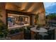 Outdoor patio with comfortable seating area and seamless indoor-outdoor living space at 751 Wexler Ct, Las Vegas, NV 89107