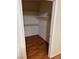 The closet features multiple shelves for organized storage, maximizing space in the bedroom at 833 Aspen Peak Loop # 2613, Henderson, NV 89011