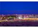 Evening cityscape of Las Vegas showcasing colorful city lights at twilight at 9101 Alta Dr # 307, Las Vegas, NV 89145