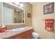 Well-lit bathroom with vanity sink, and tile shower, and neutral walls at 10 Via Visione # 103, Henderson, NV 89011