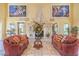 Elegant foyer boasting a cozy seating arrangement and decorative accents at 10 Via Visione # 103, Henderson, NV 89011