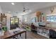 Well-organized craft room with multiple work stations and ample storage solutions for creative projects at 18 Grand Corniche Dr, Henderson, NV 89011