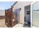 Inviting outdoor shower featuring decorative privacy screen and convenient access to an interior bathroom at 18 Grand Corniche Dr, Henderson, NV 89011