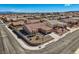 Beautiful aerial view showcases a well-maintained home, landscape, and neighborhood at 2736 Darby Falls Dr, Las Vegas, NV 89134