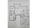 Detailed floor plan showcasing the layout of the home with bedrooms, bathrooms, kitchen, and living areas at 2736 Darby Falls Dr, Las Vegas, NV 89134