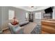 Loft area with carpet, neutral paint, and a custom wood cabinet at 352 Sidewheeler St, Henderson, NV 89012