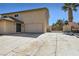 Home exterior features a large pool, driveway, and two-car garage at 3577 Wayne Cir, Las Vegas, NV 89121