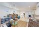 Spacious basement with ample storage, ceiling fan, and access to small windows at 3662 Riley Ann Ave, Las Vegas, NV 89139