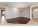 A spacious living room features hardwood floors and an open layout at 3662 Riley Ann Ave, Las Vegas, NV 89139