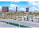 Gorgeous, panoramic view of Las Vegas city skyline featuring nearby resorts, casinos, and apartments at 3930 University Center Dr # 909, Las Vegas, NV 89119