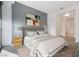 Staged bedroom with modern decor, neutral tones, and great natural light at 4471 Dean Martin Dr # 1207, Las Vegas, NV 89103