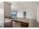 Kitchen with granite countertops, stainless steel appliances, and stunning city views at 4471 Dean Martin Dr # 1207, Las Vegas, NV 89103