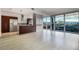 Modern kitchen with stainless steel appliances and granite countertops overlooking city views at 4471 Dean Martin Dr # 1207, Las Vegas, NV 89103