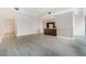 Open living space with modern flooring and a kitchen featuring stainless steel appliances at 4471 Dean Martin Dr # 1207, Las Vegas, NV 89103