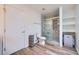 Modern bathroom with tiled shower, sleek fixtures, and ample storage space at 6710 Redwood Cir, Las Vegas, NV 89103