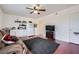 Comfortable living room with a sofa and kitchenette at 6710 Redwood Cir, Las Vegas, NV 89103