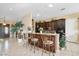 Kitchen with bar seating at 78 Siddall Ave, Las Vegas, NV 89183