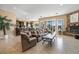Inviting living room with comfortable seating and a fireplace at 78 Siddall Ave, Las Vegas, NV 89183
