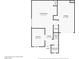 Main level floorplan featuring kitchen, living area, bathroom and garage at 9117 Careful Canvas Ave, Las Vegas, NV 89149