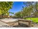 Well-maintained South Commons area with lush landscaping and recreational facilities at 9117 Careful Canvas Ave, Las Vegas, NV 89149