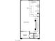 Second floor plan features great room, kitchen, covered balcony, powder room, and storage at 9237 Soho Sky Ct, Las Vegas, NV 89148