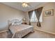 Bedroom with carpet, natural light, and ceiling fan at 97 Zimmerman St, Henderson, NV 89002