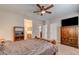 Bedroom featuring wooden furniture and closet space at 97 Zimmerman St, Henderson, NV 89002