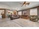 Spacious living area with an open layout, connecting to the kitchen and dining area at 97 Zimmerman St, Henderson, NV 89002