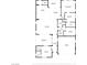 Detailed floor plan showcasing layout with kitchen, living room, bedrooms, and outdoor covered patio at 11843 Cogoleto Ave, Las Vegas, NV 89138