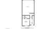First floor plan featuring garage, bedroom, bathroom, closet, hall and foyer at 1329 Jewelstone Cir, Henderson, NV 89012