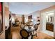 Spacious living room featuring elegant furnishings, a glass table, and doorway views to other rooms at 145 Harmon Ave # 1021, Las Vegas, NV 89109