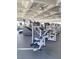 Weight machines in the gym overlook the manicured landscape at 172 Tall Ruff Dr, Las Vegas, NV 89148