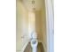 Small toilet room has modern toilet and wood-look floor, designed for comfort and style at 172 Tall Ruff Dr, Las Vegas, NV 89148