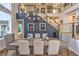 Sophisticated dining space with elegant chairs, chandelier, and statement wall design at 1912 Glenview Dr, Las Vegas, NV 89134
