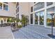 Elegant entrance with decorative tile steps and lush landscaping at 1912 Glenview Dr, Las Vegas, NV 89134