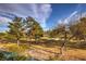 Beautiful golf course view with mature trees and blue skies at 1912 Glenview Dr, Las Vegas, NV 89134