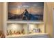 Custom media center with shelving and display area, ideal for entertainment at 1912 Glenview Dr, Las Vegas, NV 89134