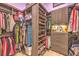 Organized walk-in closet with ample storage, shelving, and hanging space at 1912 Glenview Dr, Las Vegas, NV 89134