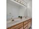 Bright bathroom with dual sinks and a large mirror at 2628 Showcase Dr, Las Vegas, NV 89134