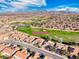 Aerial view of the neighborhood near the golf course at 2872 Sumter Valley Cir, Henderson, NV 89052