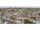 Panoramic aerial view of a residential neighborhood with the Las Vegas skyline in the background at 4213 Hayes Pl, Las Vegas, NV 89107