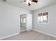 Bedroom with laminate flooring, fresh paint, new baseboards and ample sunlight at 4213 Hayes Pl, Las Vegas, NV 89107